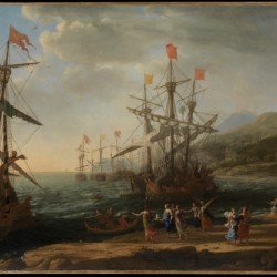 Three ships on the sea